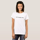 I am totally fine T-shirt White lie party (Front Full)