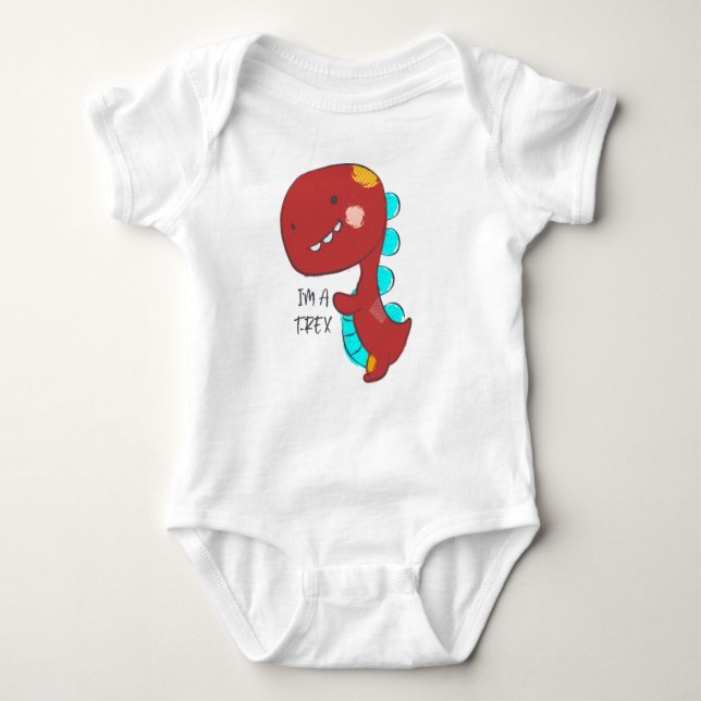 I am Trex Baby Bodysuit (Front)