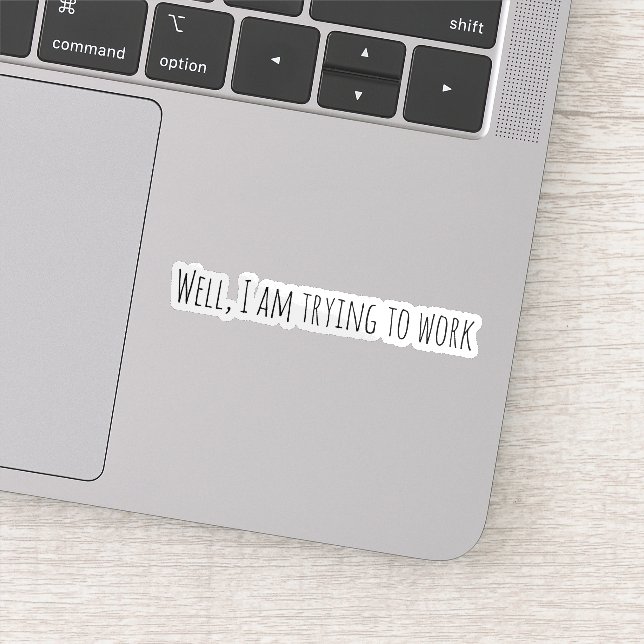 I am trying to work sticker (Detail)