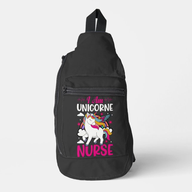 I AM UNICORNE NURSE SLING BAG (Front)