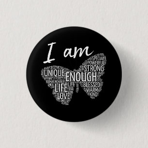 I Am Unique Strong Law of Attraction Positive Affi Button