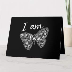 I Am Unique Strong Law of Attraction Positive Affi Card