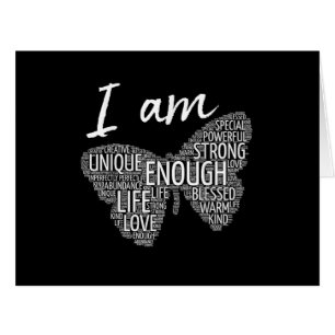 I Am Unique Strong Law of Attraction Positive Affi Cards