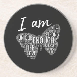 I Am Unique Strong Law of Attraction Positive Affi Coaster