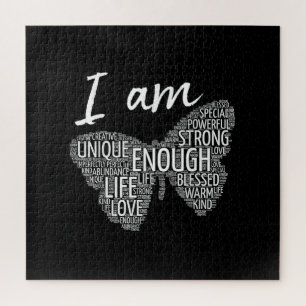 I Am Unique Strong Law of Attraction Positive Affi Jigsaw Puzzle