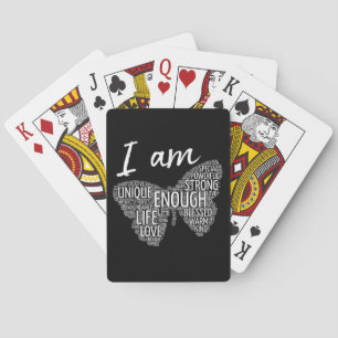 I Am Unique Strong Law of Attraction Positive Affi Poker Cards
