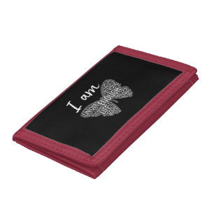 I Am Unique Strong Law of Attraction Positive Affi Trifold Wallet