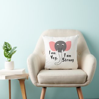 I am Veg I am Strong Baby Elephant 