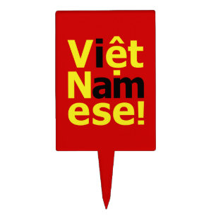 i am Việt Namese! Cake Topper