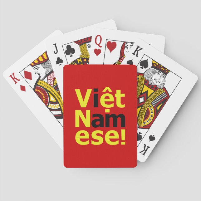 i am Việt Namese! Poker Cards (Back)