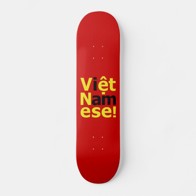 i am Việt Namese! Skateboard Deck (Front)