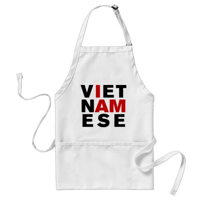 I AM VIETNAMESE ADULT APRON (Front)