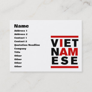 I AM VIETNAMESE BUSINESS CARD