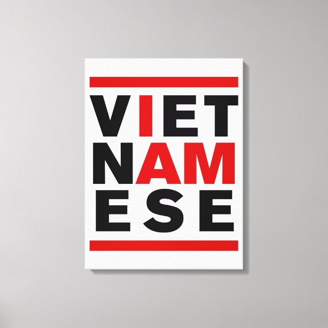 I AM VIETNAMESE CANVAS PRINT (Front)