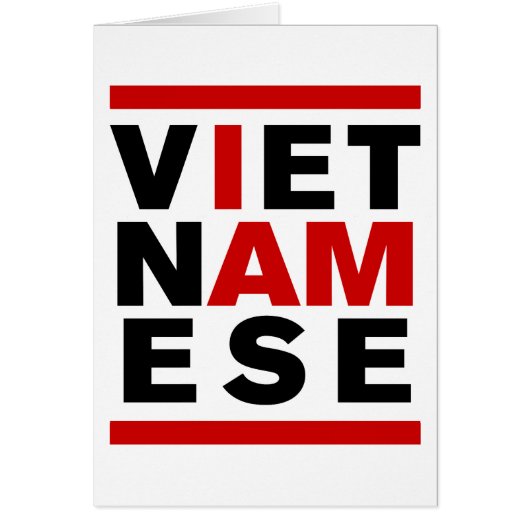 I AM VIETNAMESE CARDS (Front)