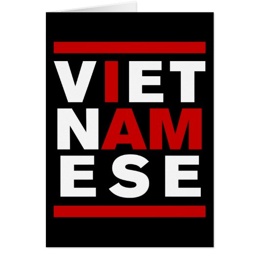 I AM VIETNAMESE CARDS (Front)