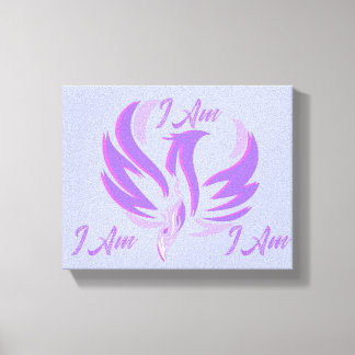 I Am Violet Flame Fire Bird Rising  Canvas Print