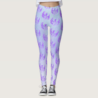 I Am Violet Flame Fire Bird - Sacred Feminine Leggings