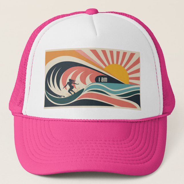 I AM Wave Trucker Hat (Front)