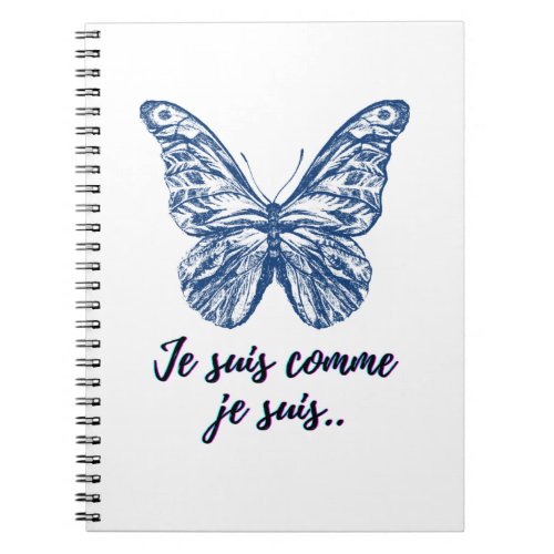 I am what I am  _ French words themed Notebook