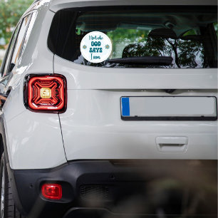 I Am Who God Says I Am Faith-based Inspirational Classic Round Sticker
