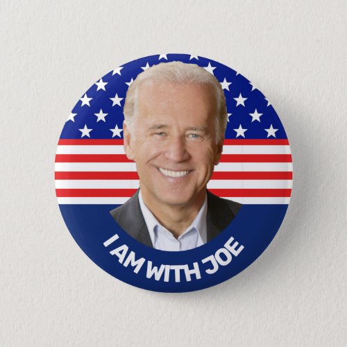 I am with Joe President Election 2024 Button