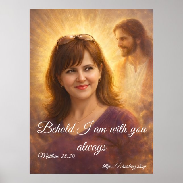 I Am With You Always Extra Large 40x53 Fine Art Poster (Front)
