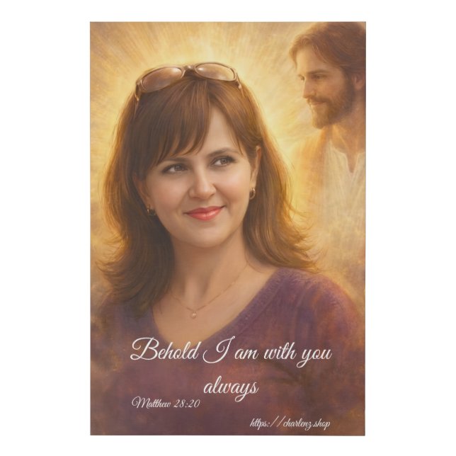 I Am With You Always Large Canvas Print - 24x36  (Front)