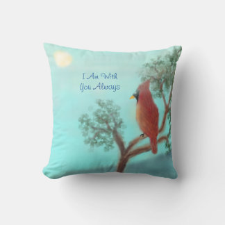 "I Am With You Always" Throw Pillow