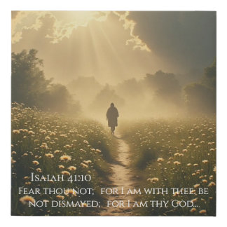 I Am With You Faux Canvas Print