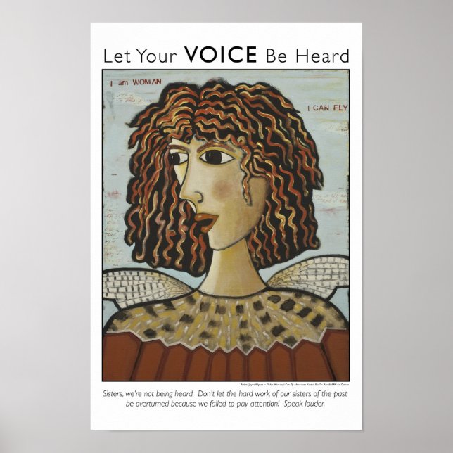 I Am Woman, I Can Fly Bird Poster (Front)