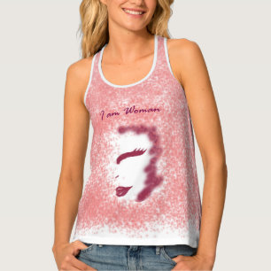 I am Woman Racerback Tank Top