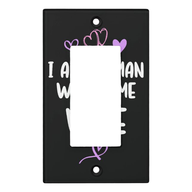 I Am Woman Watch Me Vote Light Switch Cover (Front)