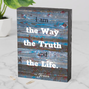 I Am Wooden Box Sign