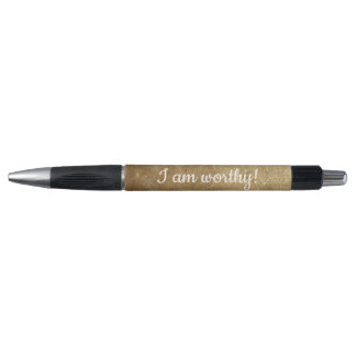 I am worthy, gold blends affirmation pens