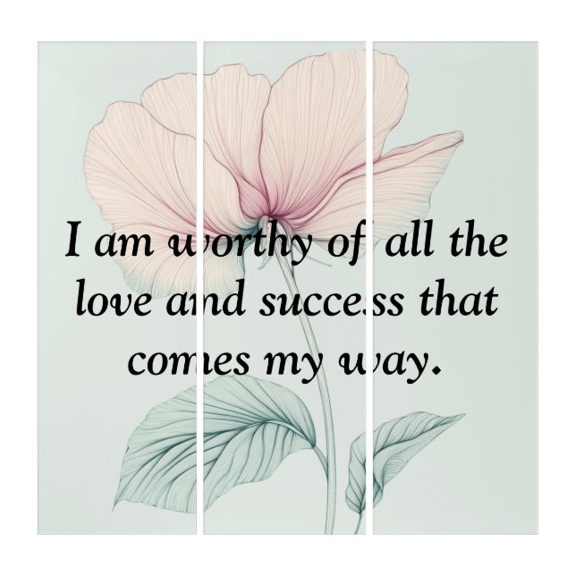 I Am Worthy Of...  Triptych (Front)