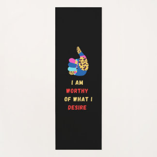 I am worthy yoga mat
