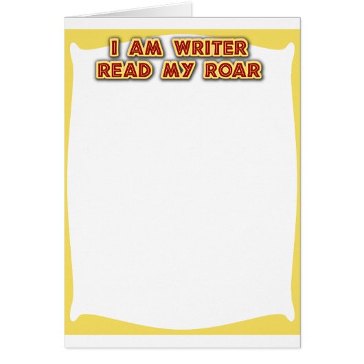 I am writer! cards (Front)