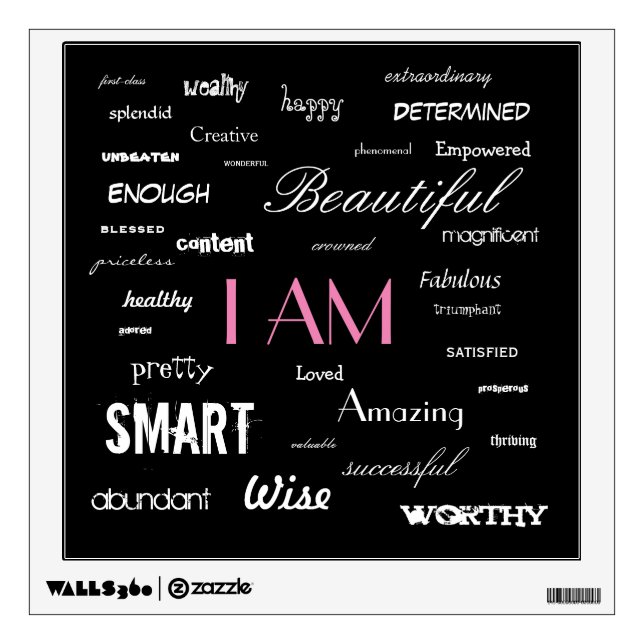 I am....yes, you are. wall sticker (Front)