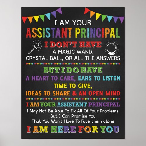 I Am Your Assistant Principal Poster