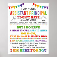 I Am Your Assistant Principal Poster