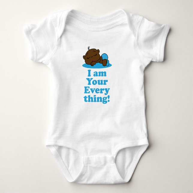 I am your everything-African-American Boy Baby Bodysuit (Front)