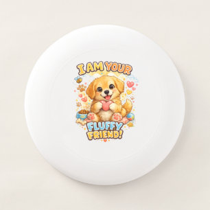 I Am Your Fluffy Friend – Cute Puppy Cartoon Desig Wham-O Frisbee