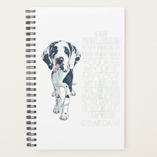 I Am Your Friend Your Partner Your Great Dane Dog Planner