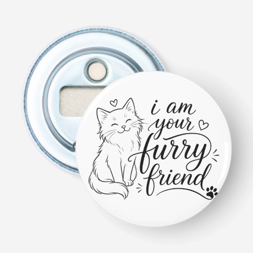 I Am Your Furry Friend Cute Pet Design Bottle Opener