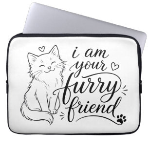 I Am Your Furry Friend Cute Pet Design Laptop Sleeve
