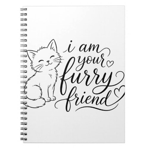 I Am Your Furry Friend Cute Pet Design Notebook