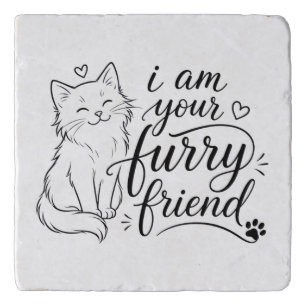 I Am Your Furry Friend Cute Pet Design Trivet