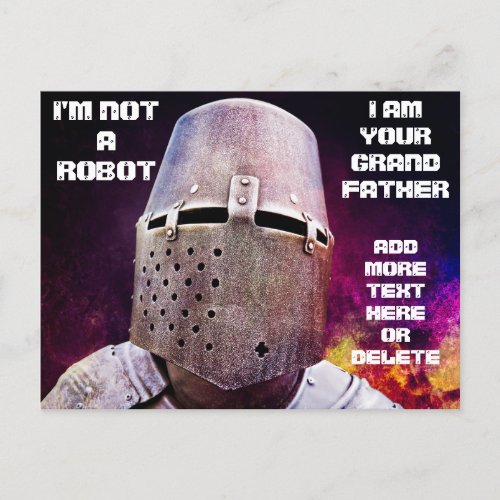 I AM YOUR GRANDFATHER funny customizable Postcard