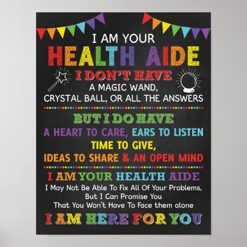 I Am Your Health Aide Poster